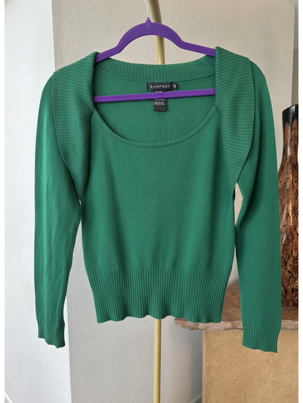 Green Rampage Fitted sweater Size M